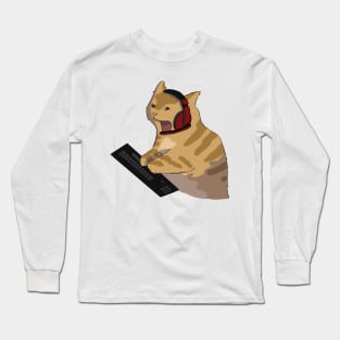 Cat gamer Long Sleeve T-Shirt